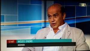Mózes Endre az ATV képernyőjén